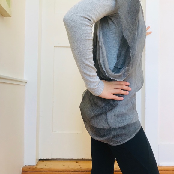 Sheer silk tunic - Picture 6 of 16